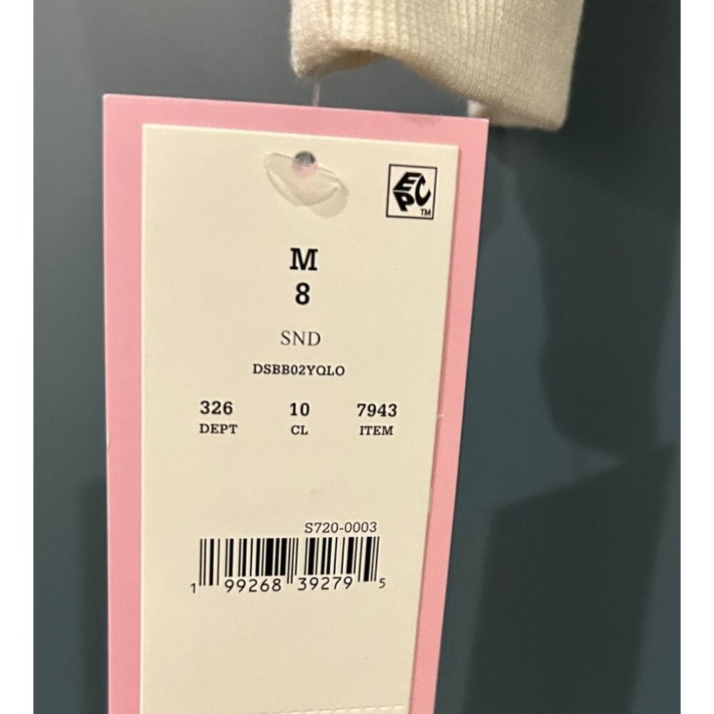 NWT Girls' Disney Bambi and Thumper Hooded Fleece Sweatshirt - Ivory MSRP $20 - Picture 6 of 6